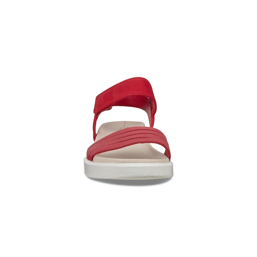 Sandalias Mujer - ECCO Flowt Flat - Rojos - YIR296548